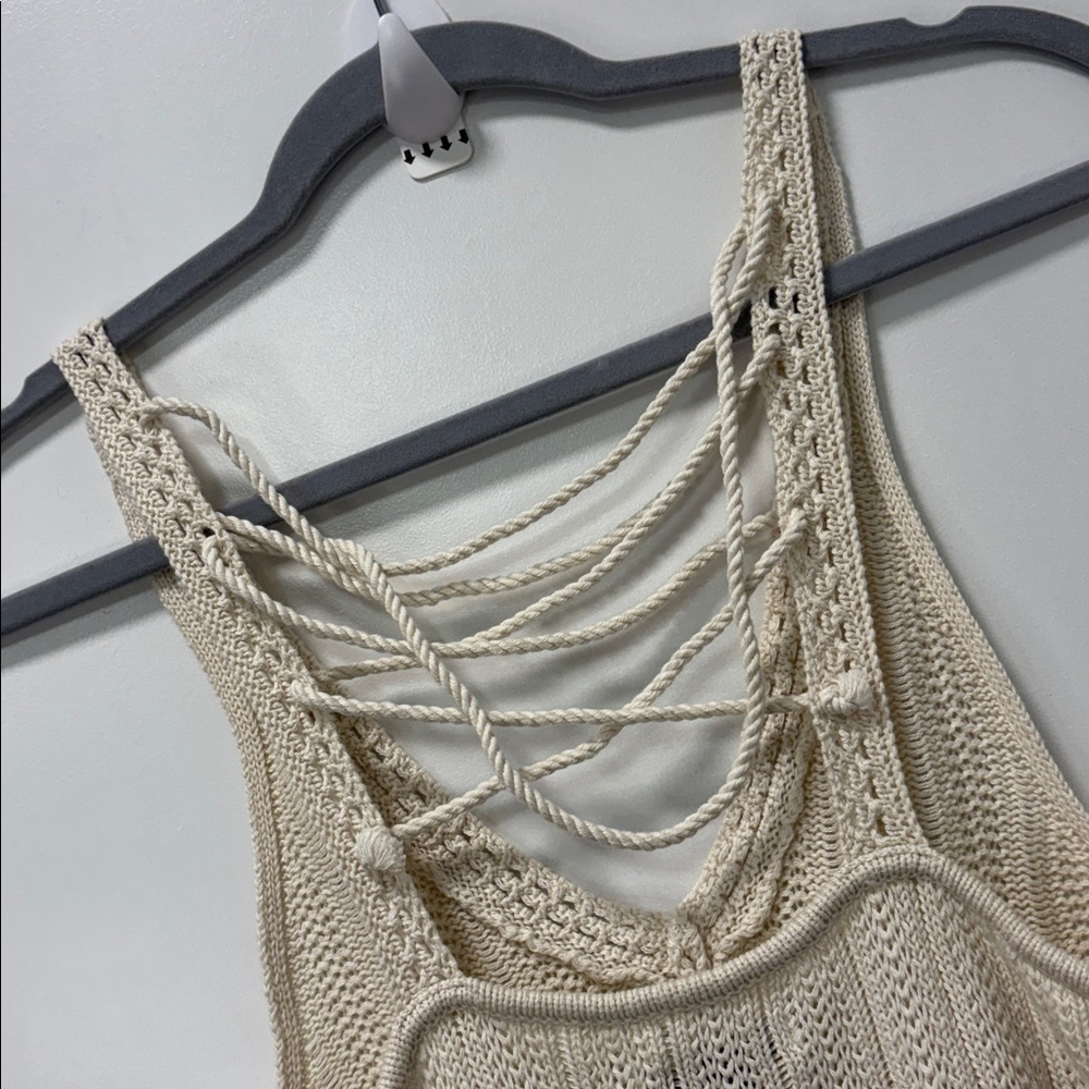 AMERICAN OUTFITTERS CREAM KNIT TOP - Picture 4 of 4